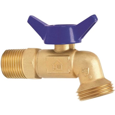 DANCO 3/4 in. Brass 1/4 Turn MPT x MHT Hose Bibb VHBQTCF4EB